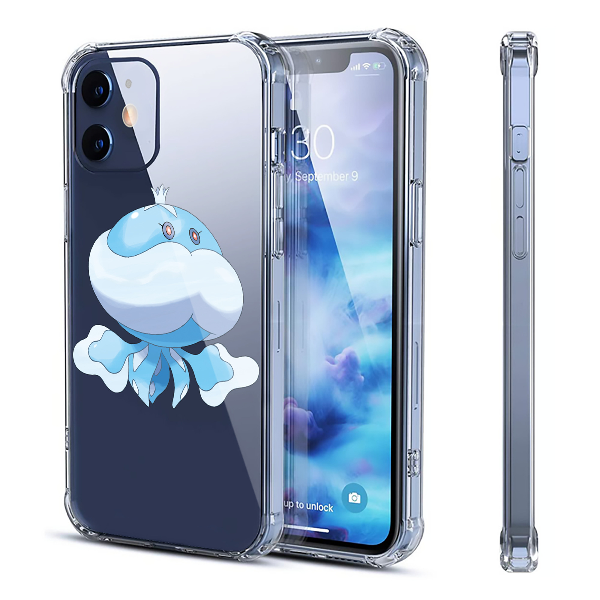 （画像用） ポケットモンスター Pokémon 【iPhone 12シリーズ対応】透明スマホケース（クリアソフトケース）